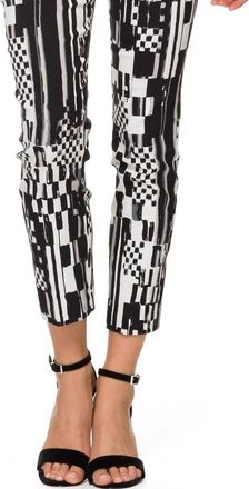 Joseph Ribkoff Lydia Crop Pant In Black /multi