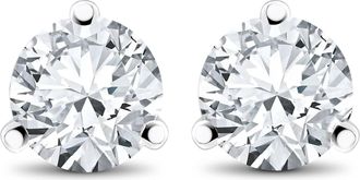 Pompeii3 1 ct TDW Lab Grown Diamond Martni Studs 14k White, Yellow, Rose Gold or Plat