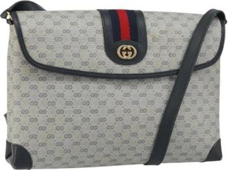 Gucci Pre-owned Cross Body Bags, female, Blue, Size: ONE SIZE Pre-owned Vintage Cross Body Bag