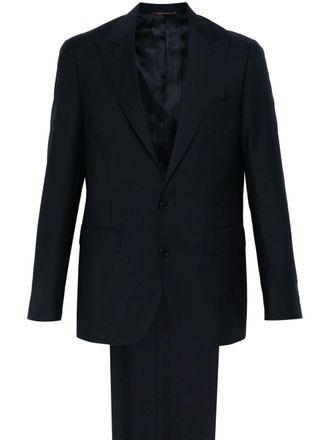 Canali wool suit - men - Cupro/Wool - 54 - Blue