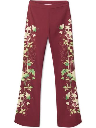 La DoubleJ Woodland-print trousers - Red