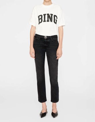 Anine Bing Jaylin Tee In Ivory