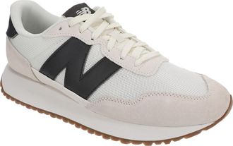 New Balance Mens 237 Sneaker, SEA Salt-Black, 10 UK