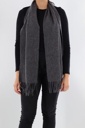 La Fiorentina Scarf with fringe in Grey at Nordstrom