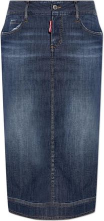 Dsquared2 Denimrok met zakken - Dames - Spijkerrokken - Blauw - M - Denim - Rokken