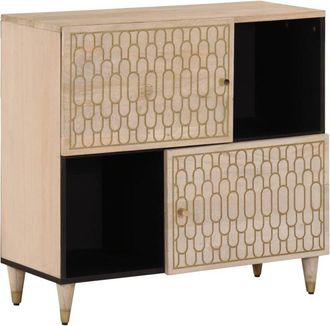 vidaXL Side Cabinet 80x33x75 cm Solid Wood Mango vidaXL