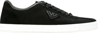 Emporio Armani Sneaker in pelle di vitello - - Shoes - Uomo - Nero - 42 EU