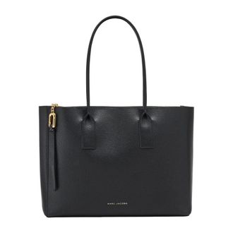 Marc Jacobs Pop J Leather Work Tote Bag - Dames - Shoppers - Zwart - ONE Size - Leer - Tassen