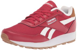 Reebok Mens Rewind Run Fitness Gym Running Shoes, Flash Red/Wild Brown/White, 14.5 Women/13 Men