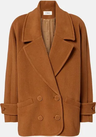 Chlo&eacute; Chlo&eacute; Double-breasted virgin-wool coat