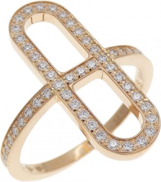 Herm&egrave;s Pink Gold Pink Gold (18K) Band Ring (Pre-Owned)