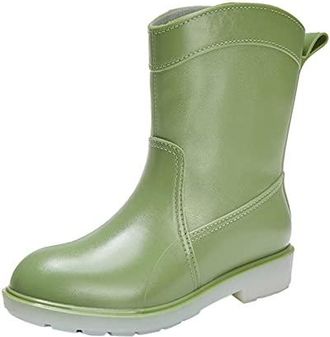 Bottes De Pluie Homme Courtes En Caoutchouc - Antidérapantes, Imperméables, Légères, Parfaites Jardin Et Quotidien