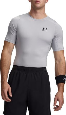 Under Armour HeatGear Armour Compression Performance T-Shirt in Mod Gray at Nordstrom, Size Xx-Large
