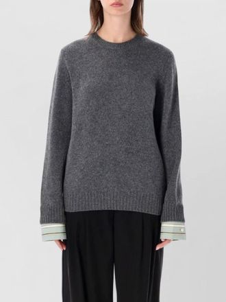 Prada cashmere wool crewneck raglan sweater