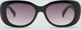 Mango Occhiali da sole montatura rettangolare nero - Donna - Taglia unica - MANGO