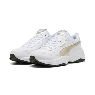 Puma Sneaker PUMA CILIA MODE METALLIC WHISPER, Damen, Gr. 37,5, puma wei&szlig;, puma gold, puma schwarz, Synthetik, Schuhe Sneaker
