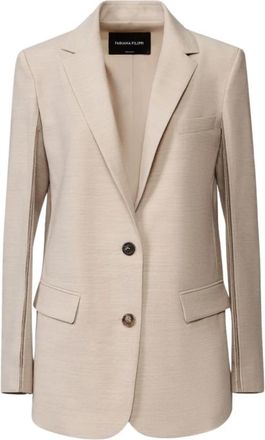 Fabiana Filippi Blazer - Dames - Blazers - Beige - XS - Jassen