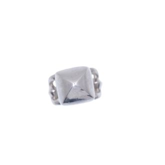 Herm&egrave;s Silver Silver 925 Band Ring (Pre-Owned)