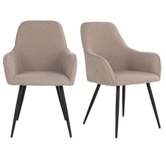 Moloo de tela boucl&eacute; color topo (x2)