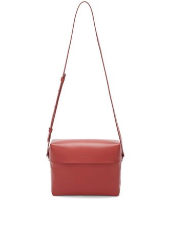 Jil Sander leather shoulder bag - men - Calf Leather - OS - Red