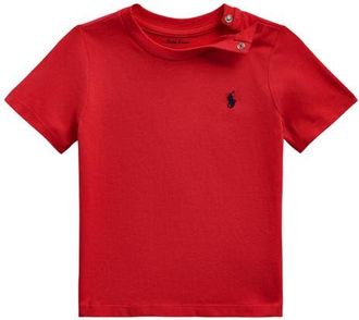 Ralph Lauren Embroidered Logo Short Sleeve T-Shirt at Nordstrom, Size 24M