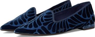 Birdies Starfinch 15 Embroidery Velvet Womens Dress Flat Shoes Ocean Velvet : 9.5 M