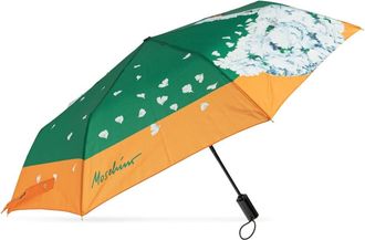 Moschino Accessoires, unisex, Groen, ONE Size, Leer, Opvouwbare Paraplu