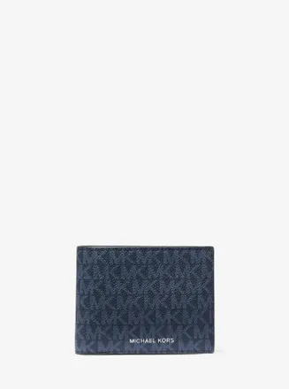 Michael Kors Harrison Logo Billfold Wallet With Passcase