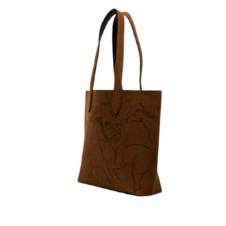 Herm&egrave;s Pre-owned Felt Tote - Dames - Pre-owned - Bruin - Maat: ONE Size