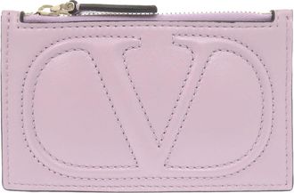 Valentino Pre-owned Valentino Leather VLogo Walk Zip Card Holder Ladies 9R34N1L9QNX07SM3