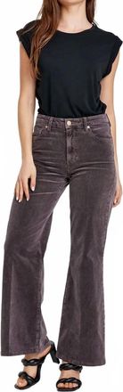 Dear John Denim Fiona Super High Rise Wide Leg Pant In Espresso