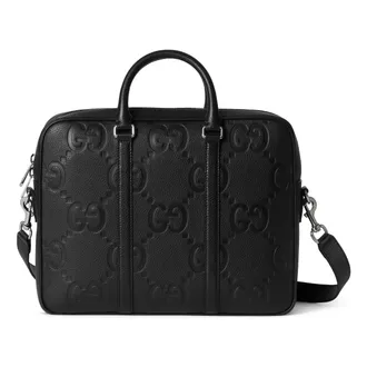 Gucci Jumbo GG Briefcase Black Canvas 792264-AABY0-1000