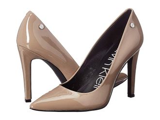 Calvin Klein Brady High Womens Heels Tobacco : 6.5 M, Leather