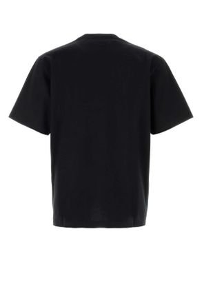 Gucci Mens Black Stretch Cotton Blend T-Shirt Blackmc T-shirts And Polos