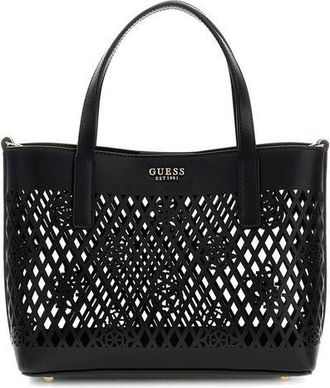 Guess Womens Tote Bag Black Polyurethane - Tote-Bags