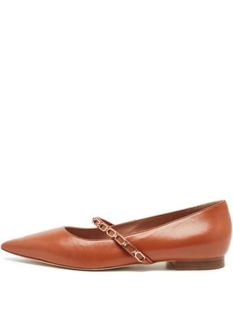 Malone Souliers Virna flat pumps - Brown
