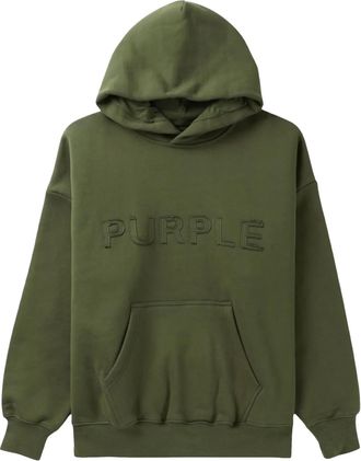 Purple Felpa in cotone con cappuccio - Verde