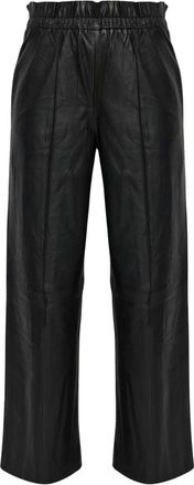 AllSaints Fran Leather Trousers - Trousers - Mujer - Negro - 2XS