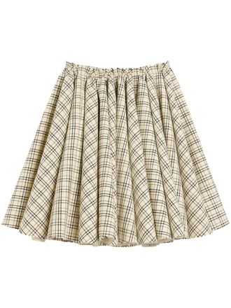 Ami Geruite rok - Beige