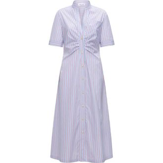 C&acirc;llas Milano NOOR A-Line Shirtdress Gathered Front in White at Nordstrom, Size 44