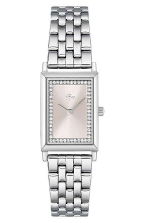 Lacoste Catherine Bracelet Watch, 28.3mm x 20.7mm in Silver/Silver at Nordstrom