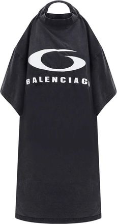 Balenciaga Vestido de camiseta con estampado de &iacute;cono de Balenciaga