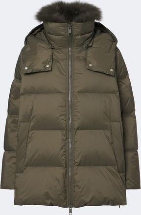 Yves Salomon Shearling-trimmed down jacket