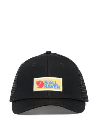 Fj&auml;llr&auml;ven Vardag L&aring;ngtradarkeps patch cap - unisex - Recycled Polyester/Organic Cotton - L/XL - Black