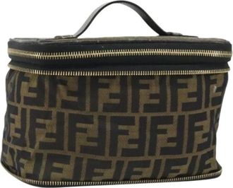 Fendi Pre-owned Bags, female, Brown, Size: ONE SIZE Pre-owned Vintage Zucca Hand Bag