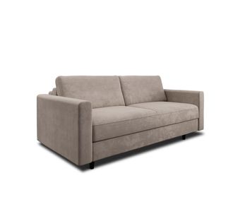 Sia Home Sof&aacute; cama express 140cm 3 plazas terciopelo beige topo