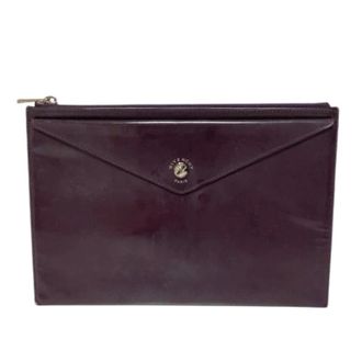 Givenchy Pre-owned Leren Envelop Clutch Tas - Dames - Pre-owned - Paars - Maat: ONE Size Leer