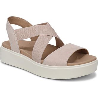 Dr. Scholls Madicldease Slingback Platform Wedge Sandal in Blush at Nordstrom, Size 8.5