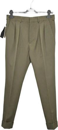 Tom Ford pleated tailored trousers - men - Cotton - 46 - Green