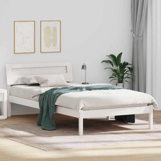 vidaXL Estructura de cama Blanco 90 x 190 cm Madera maciza de pino Vidaxl